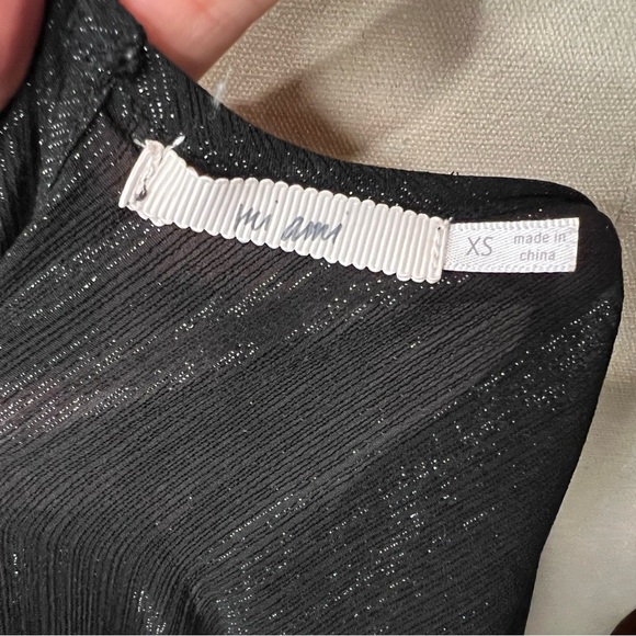 Francesca’s Collections Mi Ami Tate Metallic Godet Dress Size XS - Picture 6 of 7